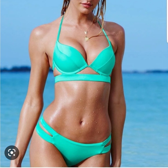 Victoria's Secret itsy Blue Bikini Bottoms small - Picture 16 of 16